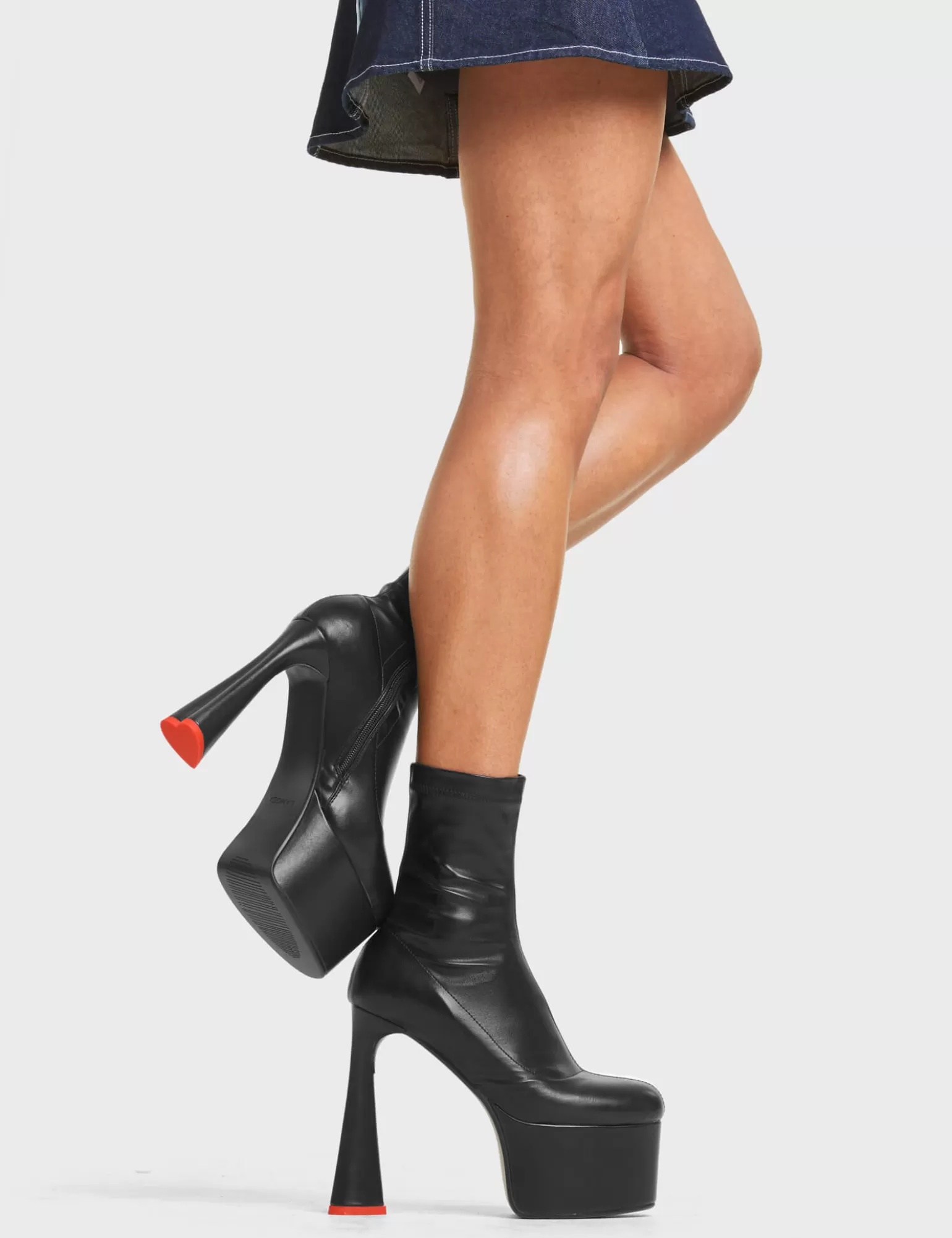 Hot Addicted Platform Ankle Boots Knochel