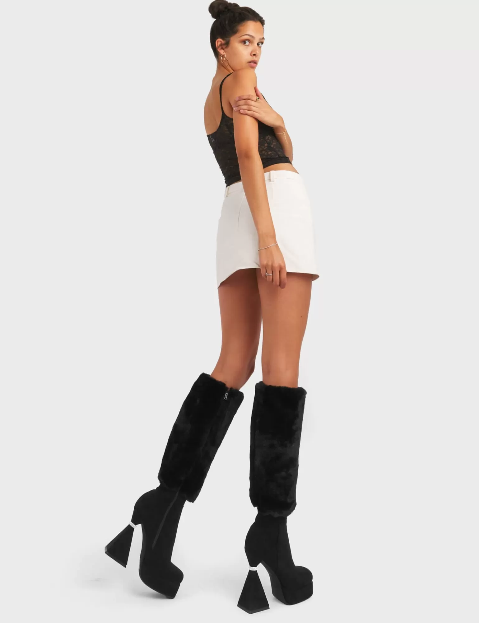 Cheap Ambitious Platform Knee High Boots Kniehoch