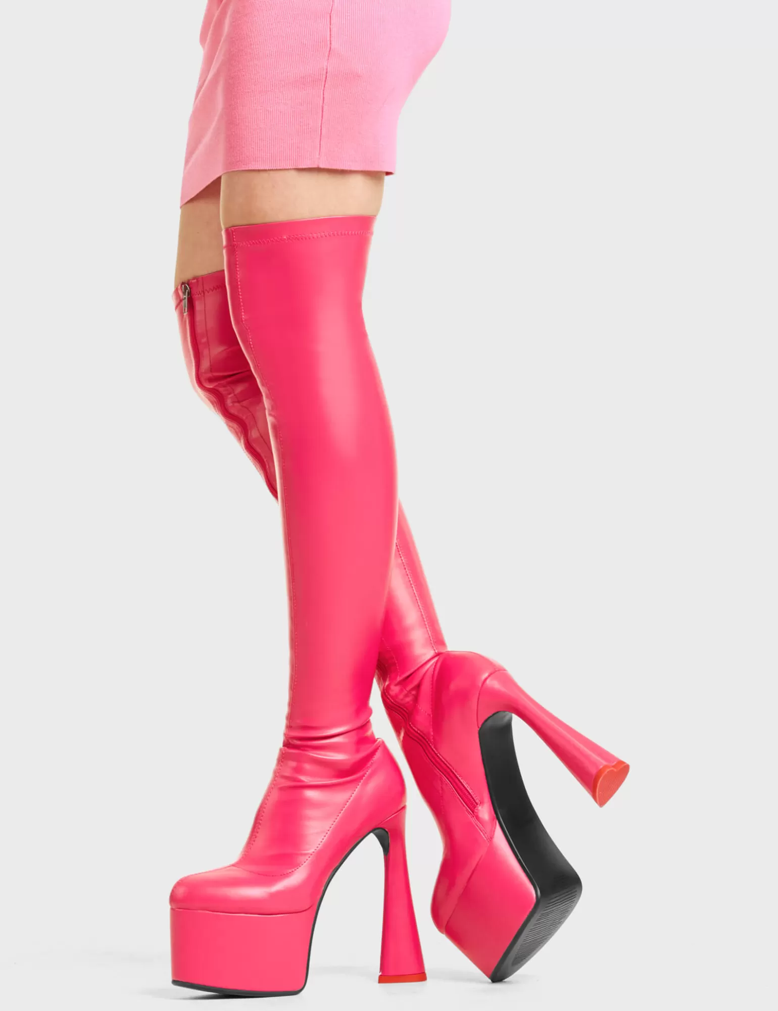 Cheap Answer Platform Thigh High Boots Plattform