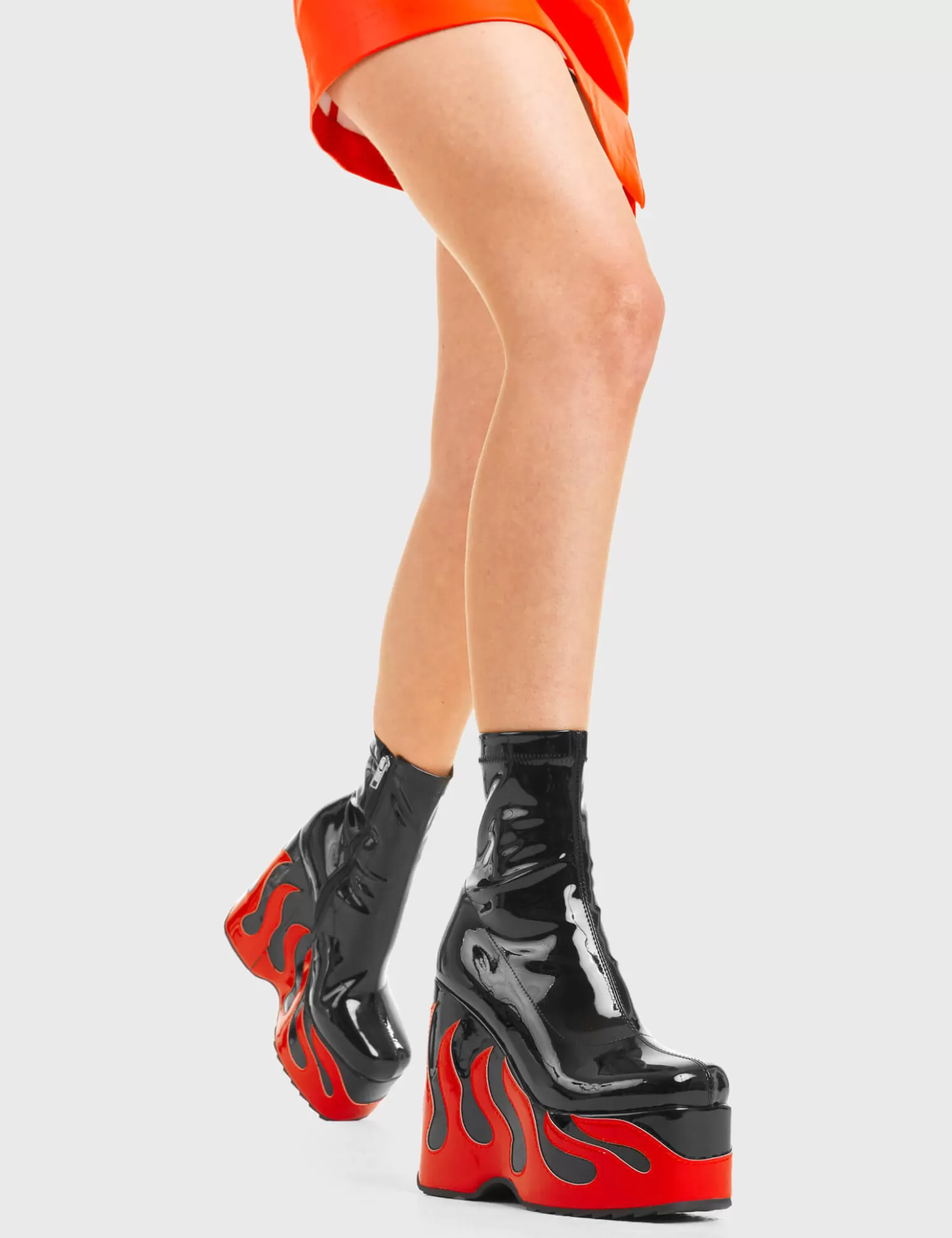 Clearance Chaos Calls Chunky Platform Ankle Boots Knochel