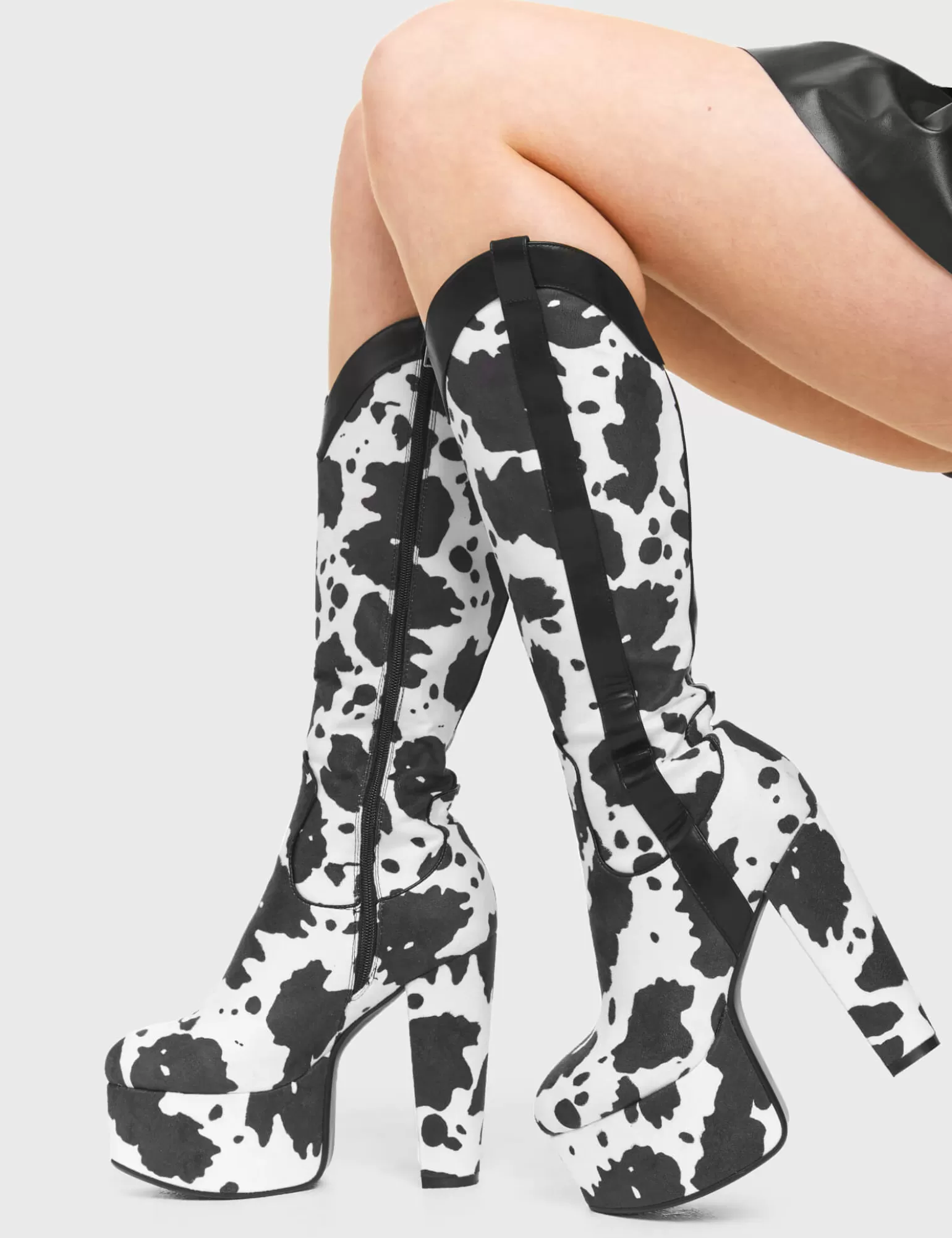 Best Sale Cowgirl Platform Knee High Boots Kalb