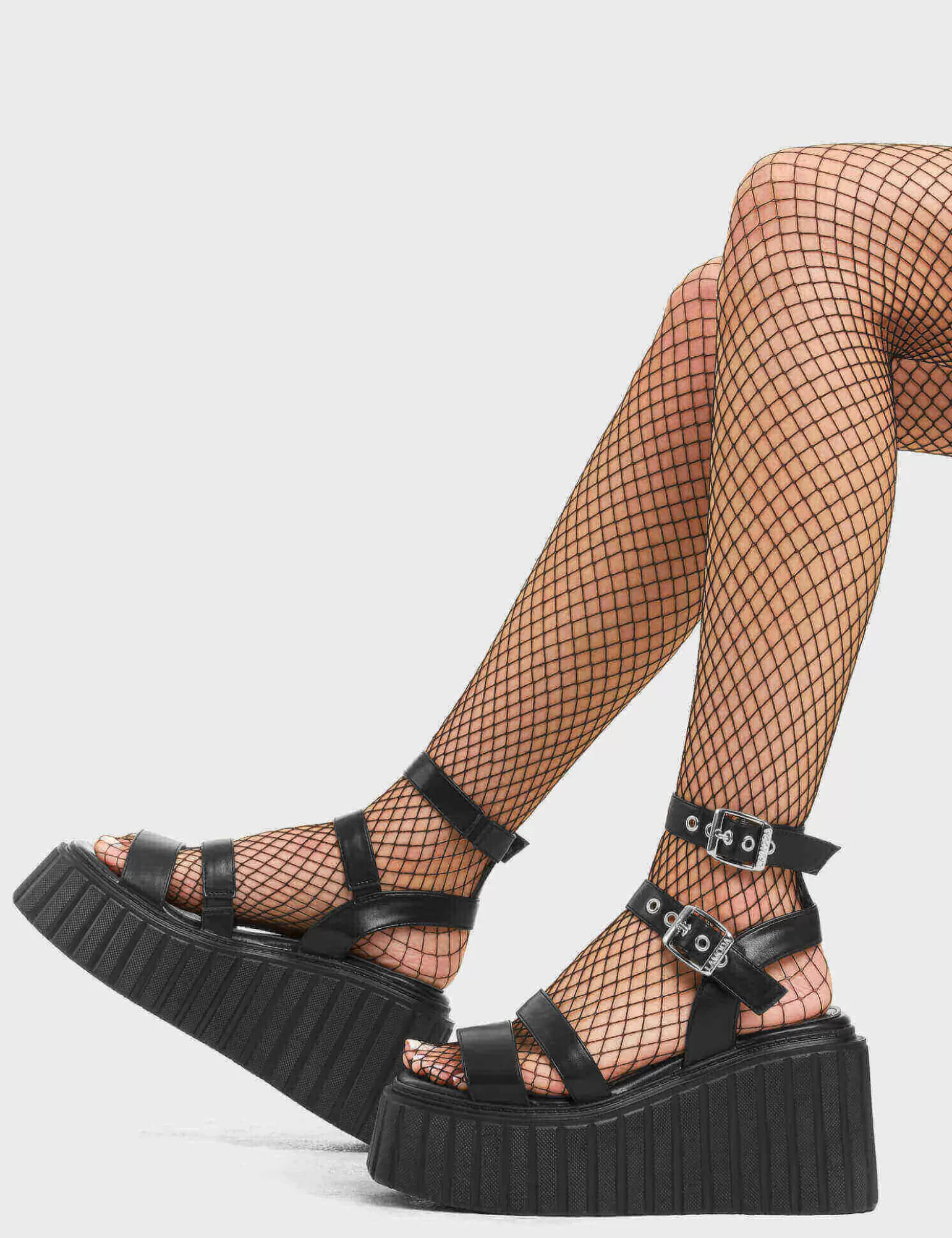 Fashion Dramatic Chunky Platform Creeper Sandals Plattform