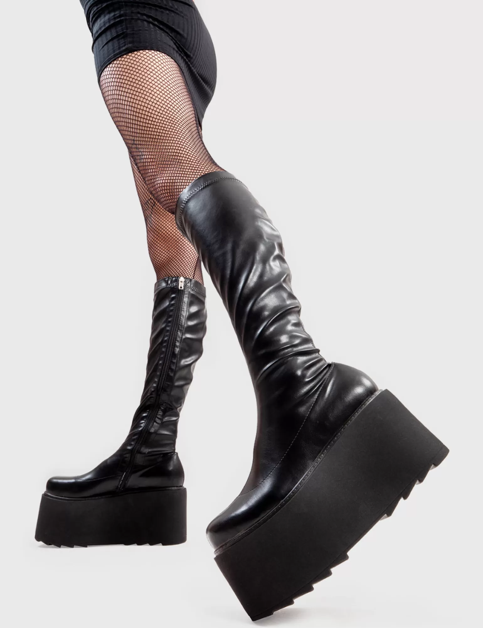 Best Fyi Chunky Platform Knee High Boots Kalb