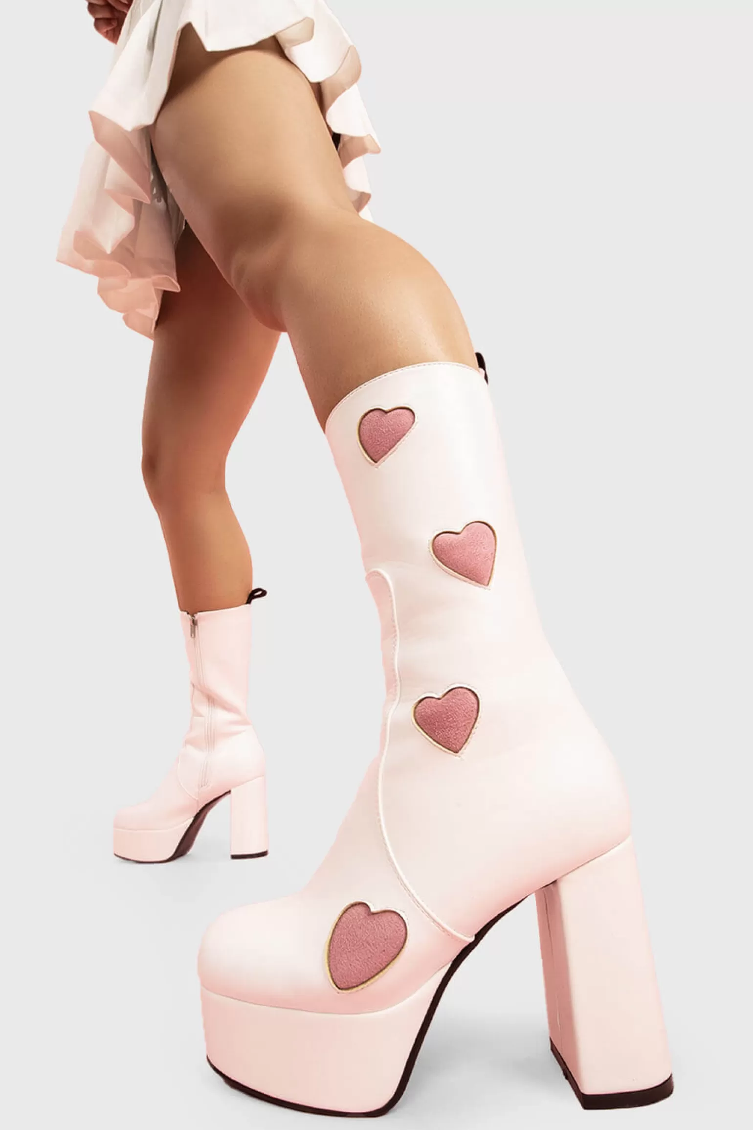 Online Game Of Love Platform Calf Boots Kalb