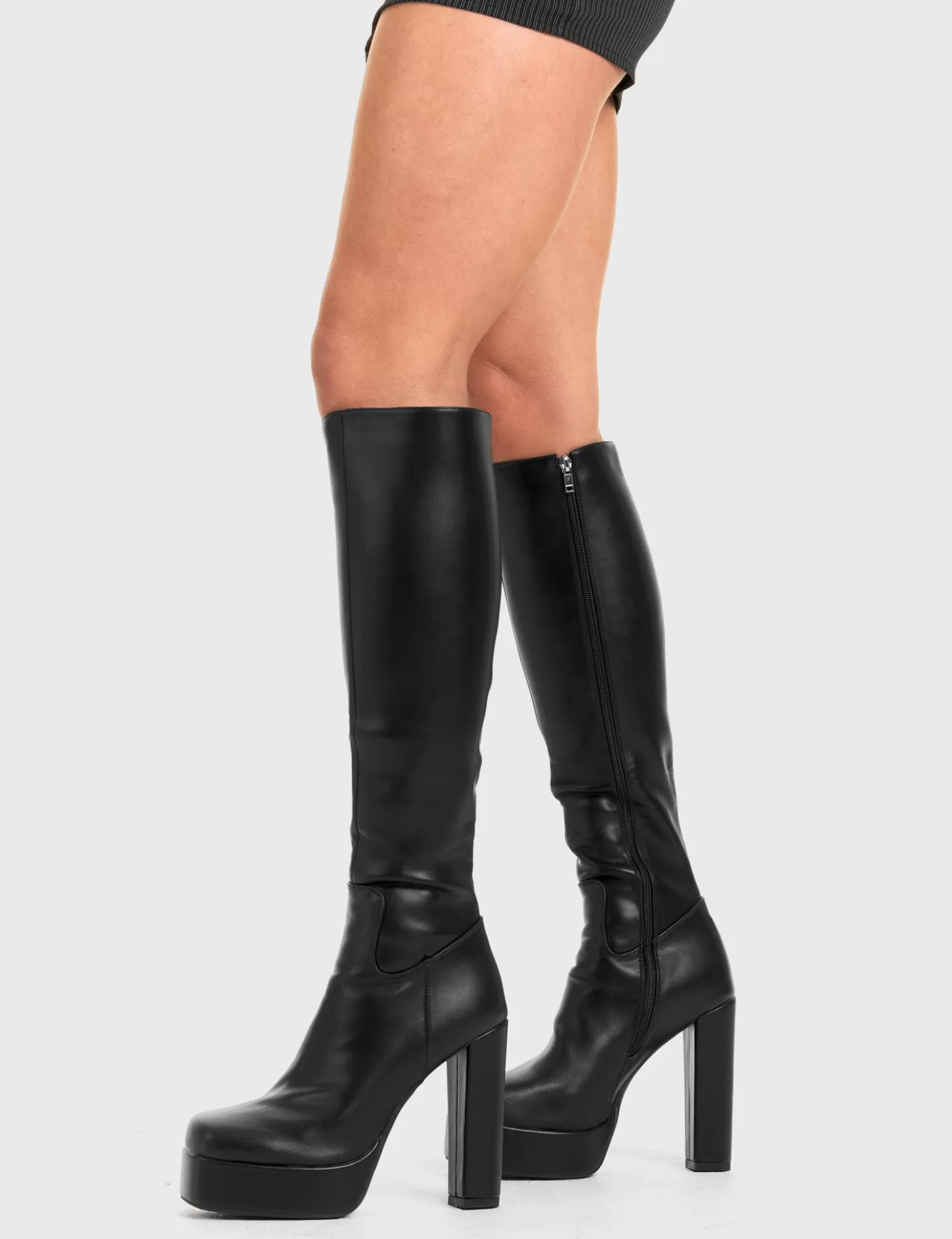 Sale Game Player Platform Knee High Boots Kniehoch