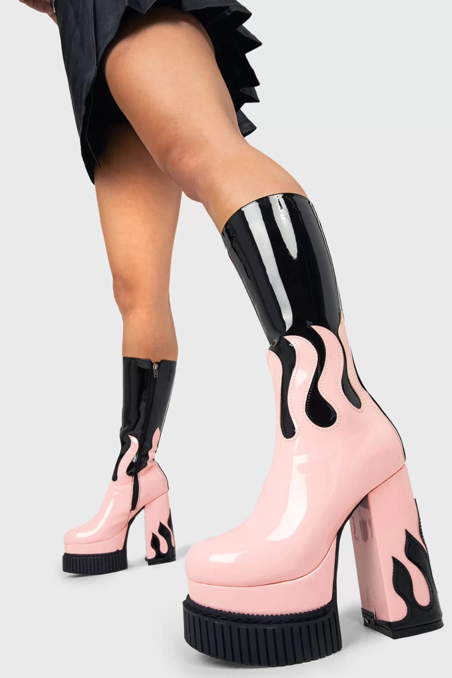 Clearance Ignite Platform Calf Boots Kalb