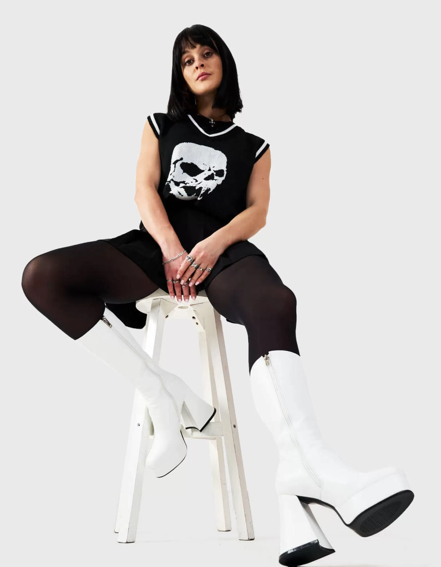 Store Infatuation Platform Calf Boots Kalb