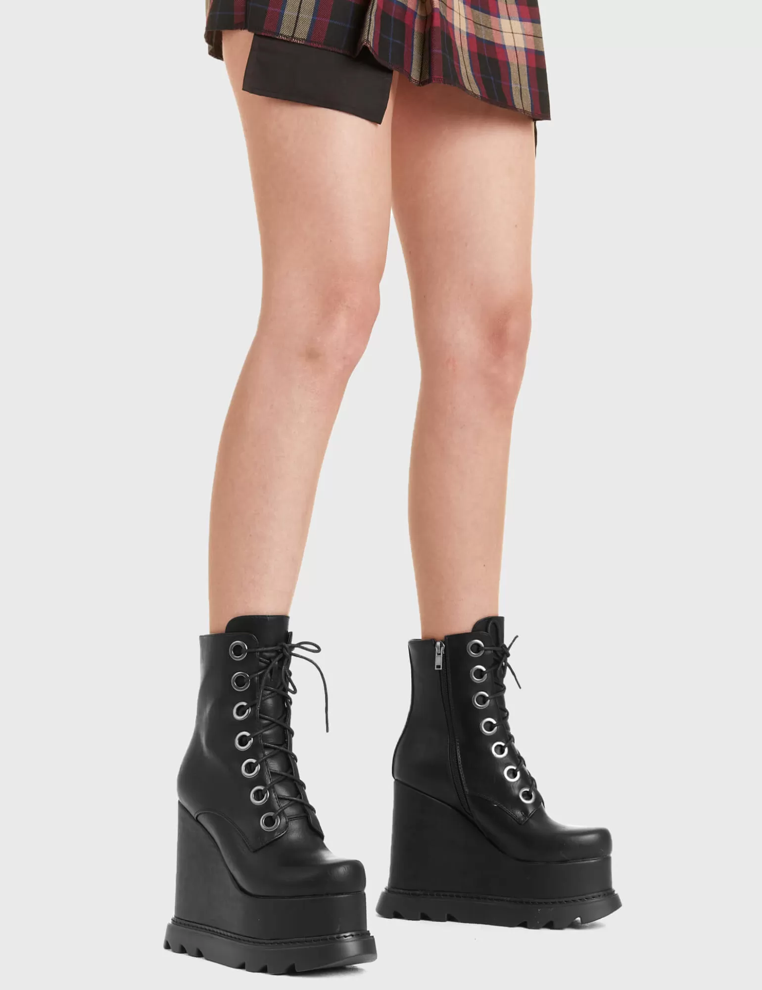 Shop Orphan Chunky Platform Ankle Boots Knochel