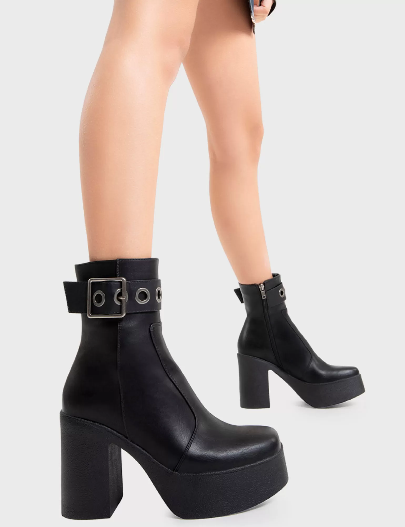 Shop Pluto Platform Ankle Boots Knochel