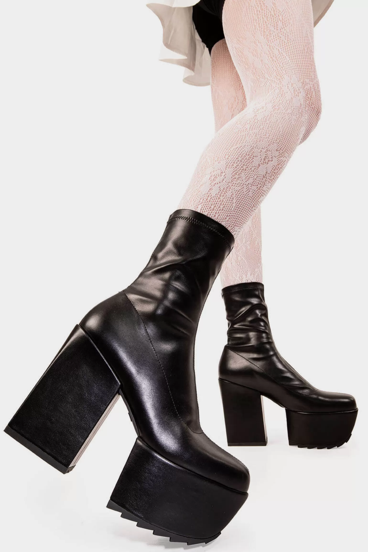 Hot Pretty Please Platform Ankle Boots Knochel