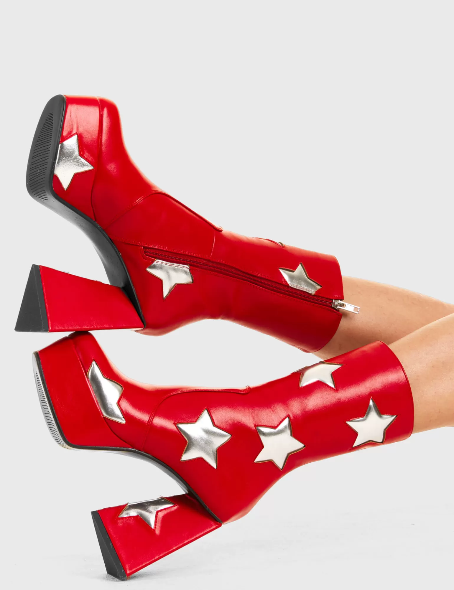 Store Seeking Stars Platform Ankle Boots Knochel