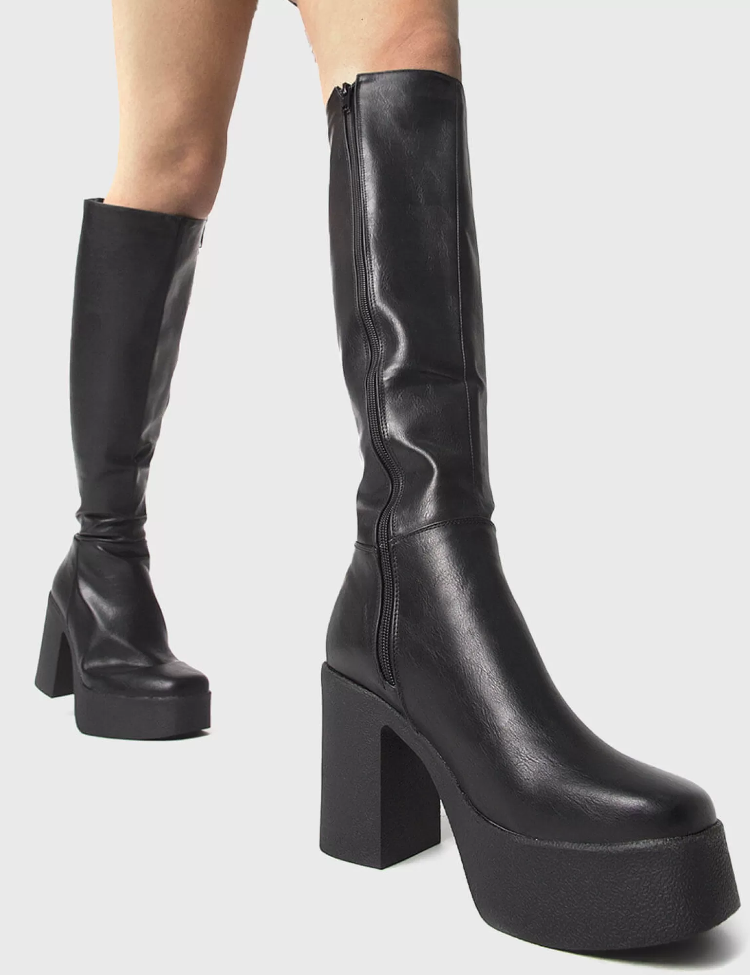 Best Slick Nicks Platform Knee High Boots Kniehoch