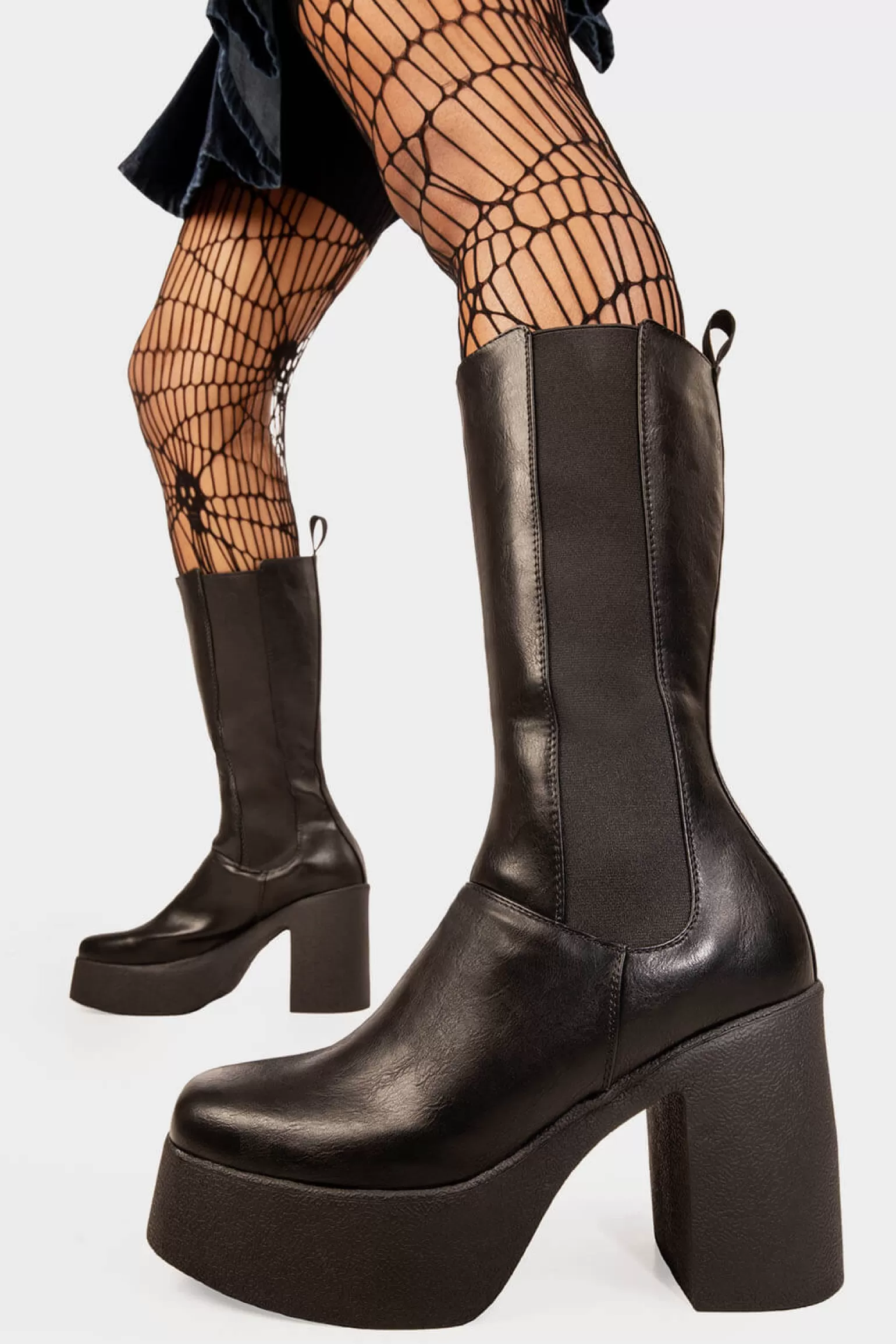 Fashion Takeover Platform Calf Boots Kalb