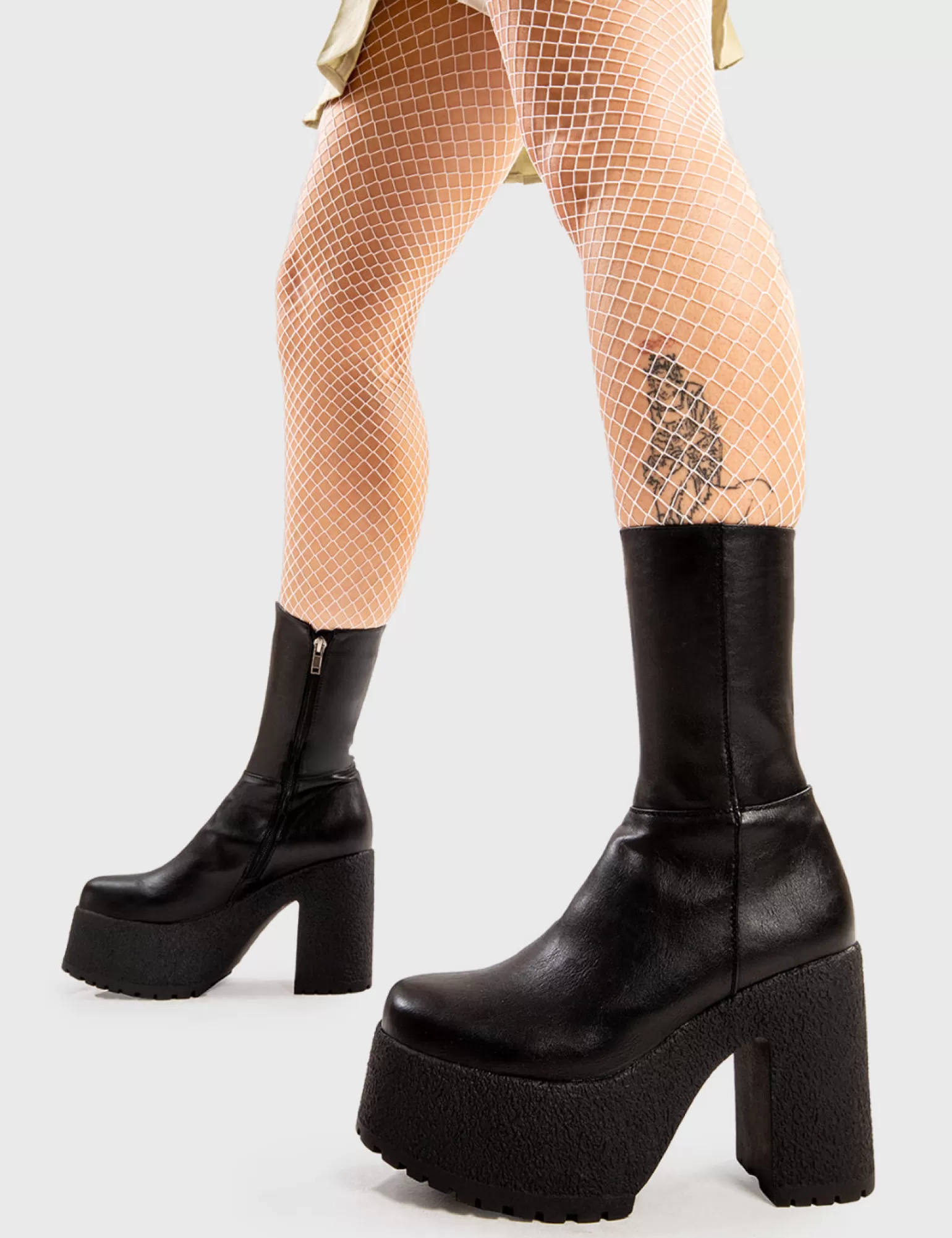 Hot You Wish Platform Ankle Boots Knochel